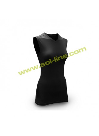 Womens Sleeveless Black Compression Shirts